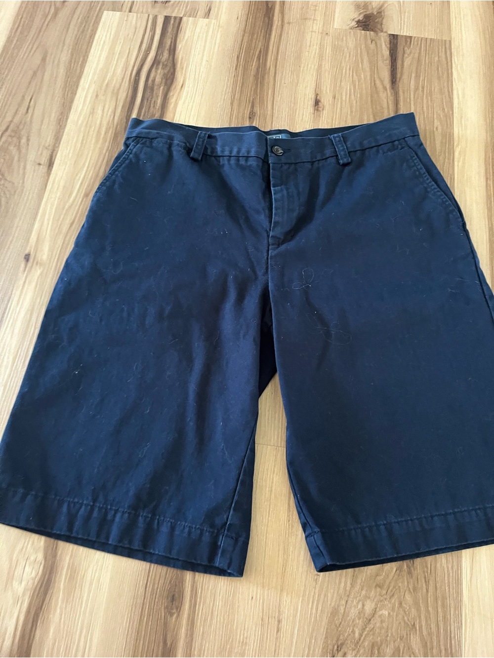 Polo Ralph Lauren Shorts Boys Youth Size 20 Blue 100% Cotton Flat Front
